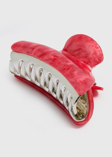 Pink Resin Hair Clamp