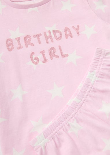 Girls Birthday Girl Pyjama Set (1-7yrs)