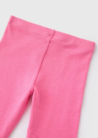 Girls Pink Cycle Shorts (1-7yrs)