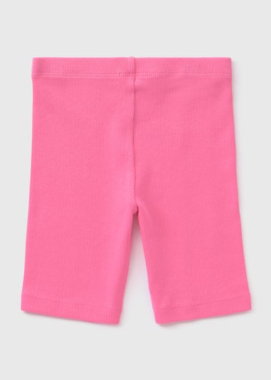 Girls Pink Cycle Shorts (1-7yrs)