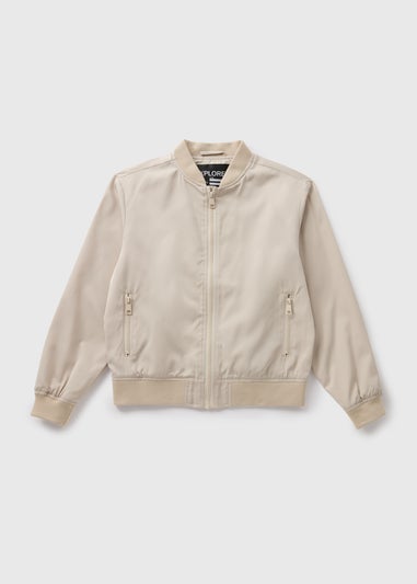 Boys Stone Bomber Jacket (7-15yrs)