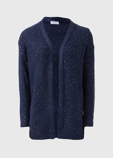 Navy Sequin Sparkle Cardigan