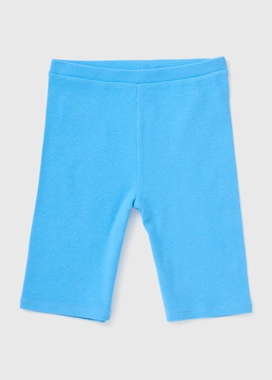 Girls Blue Cycle Shorts (7-15yrs)