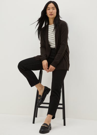 Black Longline Cardigan