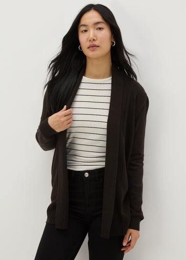 Black Longline Cardigan