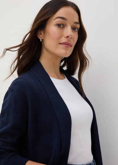 Navy Longline Cardigan