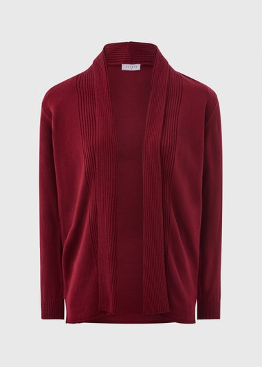 Burgundy Longline Cardigan