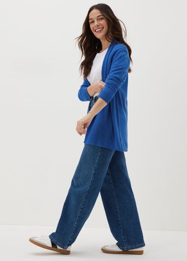 Blue Longline Cardigan