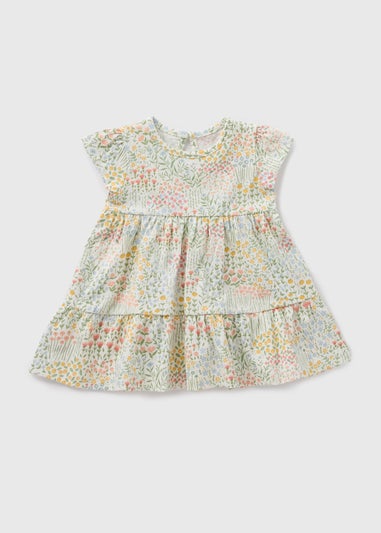 Baby Multicolour Floral Dress (Newborn-23mths)