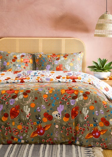 furn. La Vida Festive Reversible Duvet Cover Set