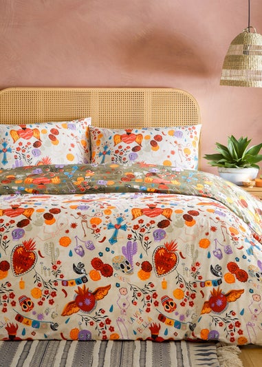 furn. La Vida Festive Reversible Duvet Cover Set