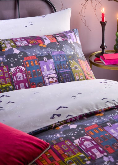 furn. Creepy Town Reversible Duvet Cover Set