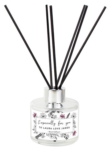 Personalised Memento Company Pink Floral Especially for you Diffuser