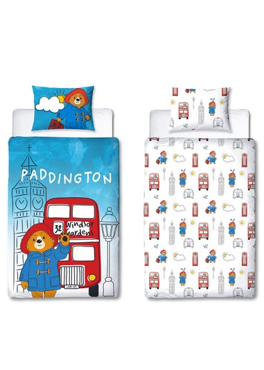 Paddington Bus Station Reversible Polycotton Duvet Set