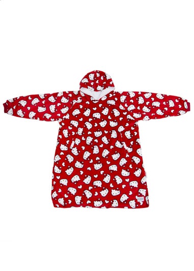 Hello Kitty Love Hearts Wearable Hooded Fleece