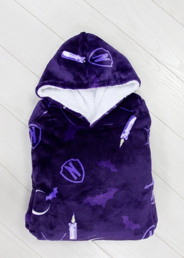 Wednesday Wearable Hooded Snuggle Fleece