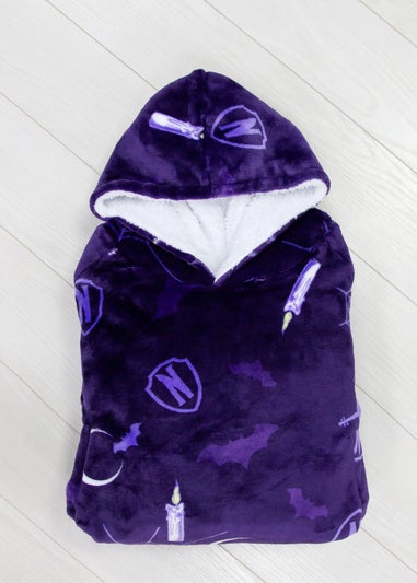 Wednesday Wearable Hooded Snuggle Fleece