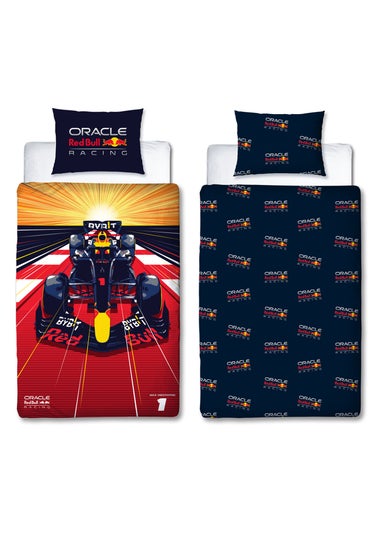 Red Bull Formula 1 Polycotton Reversible Duvet Cover Set