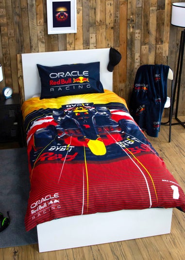 Red Bull Formula 1 Polycotton Reversible Duvet Cover Set