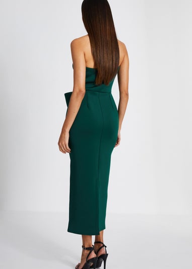 Quiz Green Bow Midaxi Dress