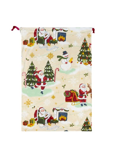 furn. Jolly Santa Christmas Sack