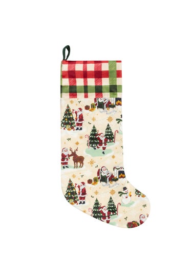 furn. Jolly Santa Christmas Stocking