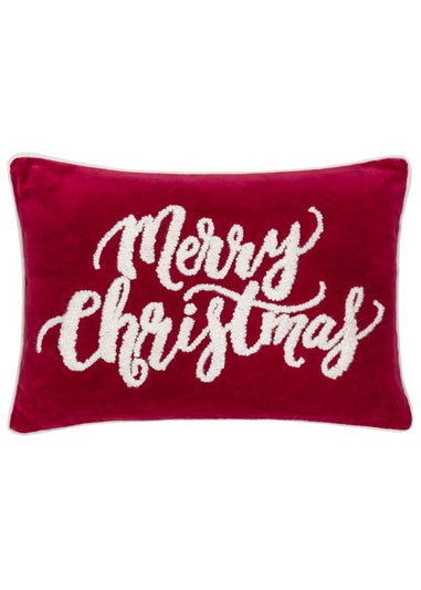 Paoletti Winter Merry Christmas Filled Cushion (35cm x 50cm)