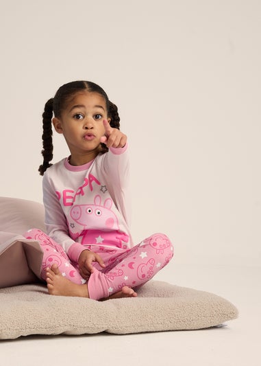 Peppa Pig Girls Pink Pyjama Set