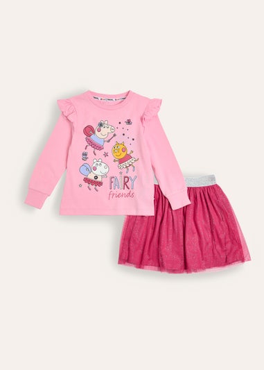 Peppa Pig Girls Tutu Skirt Daywear Set