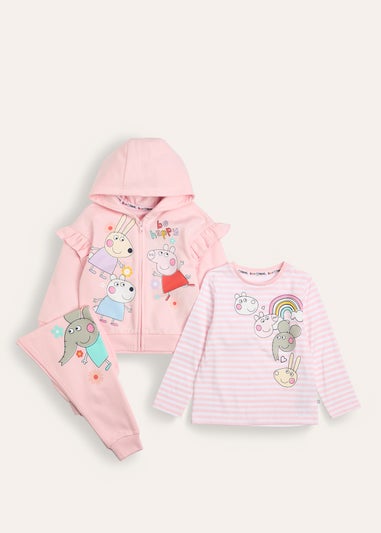 Peppa Pig Girls 3 Piece Jogger Daywear Set