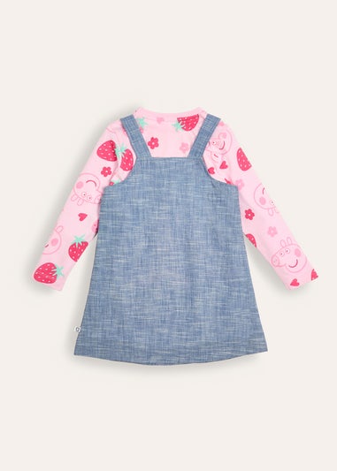 Peppa Pig Girls Pinafore Dress Set