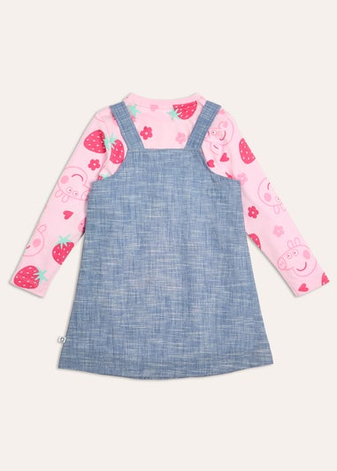 Peppa Pig Girls Pinafore Dress Set