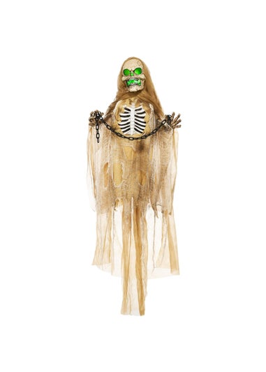 HOMCOM Hanging Skeleton Outdoor Halloween Decoration (183cm 72")