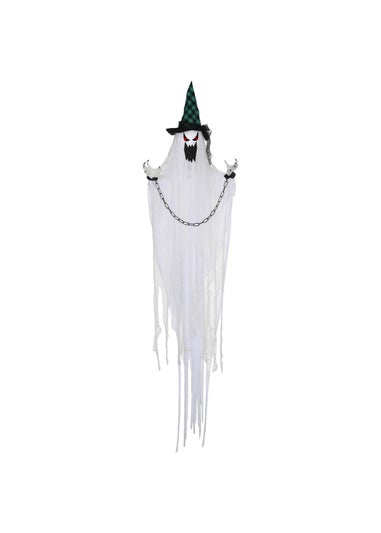 HOMCOM Hanging Ghost Outdoor Halloween Decoration (204cm 80")