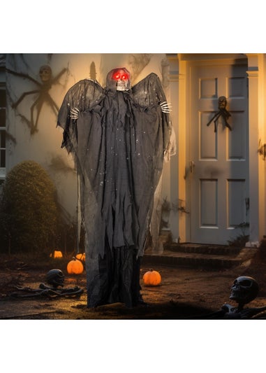 HOMCOM Winged Grim Reaper Outdoor Halloween Decoration (195cm 77")