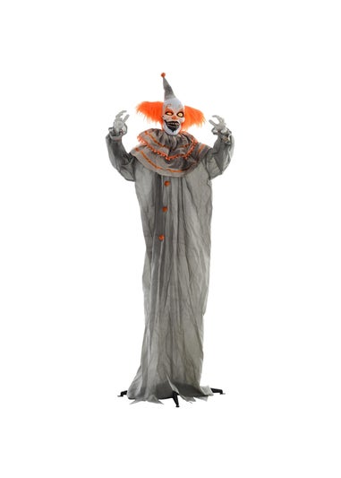 HOMCOM Orange Classic Clown Outdoor Halloween Decoration (183cm 72")