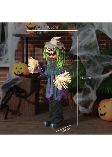 HOMCOM Pumpkin Outdoor Halloween Decoration (114cm 45")