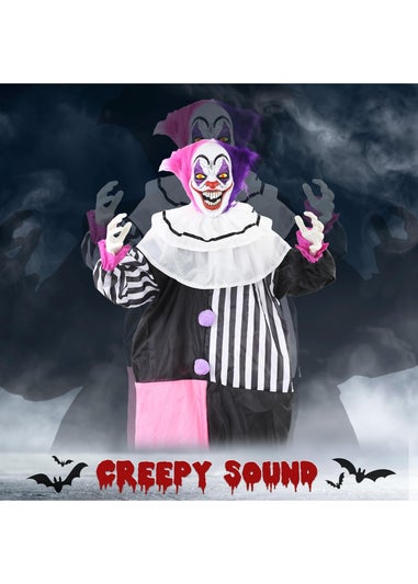 HOMCOM Laughing Clown Outdoor Halloween Decoration (173cm 68")
