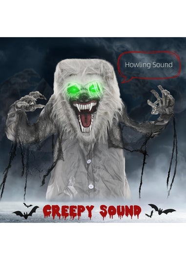 HOMCOM Skeleton Werewolf Outdoor Halloween Decoration (210cm 83")