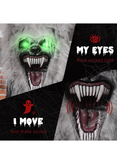 HOMCOM Skeleton Werewolf Outdoor Halloween Decoration (210cm 83")