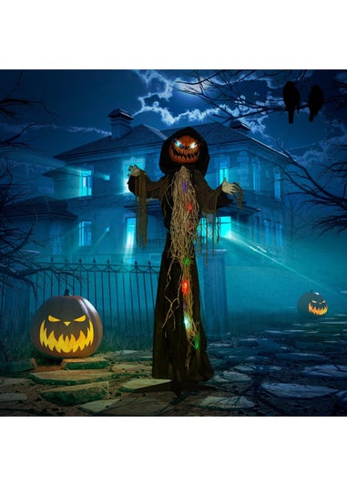 HOMCOM Straw Pumpkin Halloween Decoration (198cm 78")