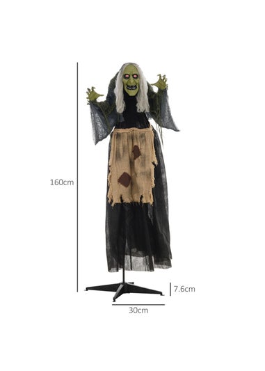 HOMCOM Witch Outdoor Halloween Decoration (160cm 63")