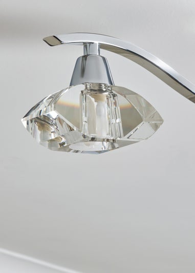 BHS Chrome Bella Flush Ceiling 3 Light (15cm x 45cm)