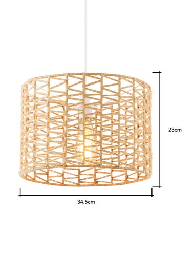 BHS Natural Jute Woven String Easyfit Shade (23cm x 35cm)