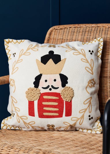 BHS Cream Nutcracker Cushion