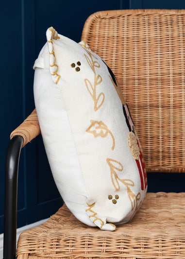 BHS Cream Nutcracker Cushion