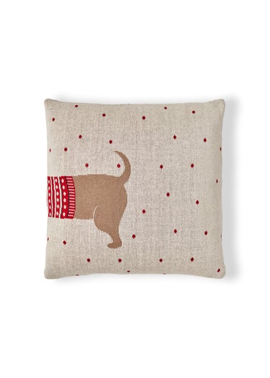 BHS Santa Paws Christmas Cushion