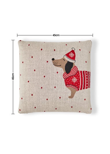 BHS Santa Paws Christmas Cushion