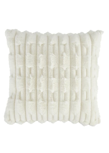 Bianca Fine Linens So Soft Carved Faux Fur Cushion (50x50cm)