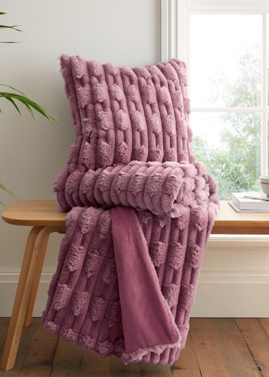 Bianca Fine Linens So Soft Carved Faux Fur Blanket Throw (150x200 cm)